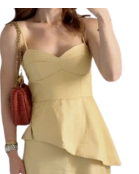 Blusa Peplum Assimétrica