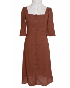 Vestido Midi Abotoamento