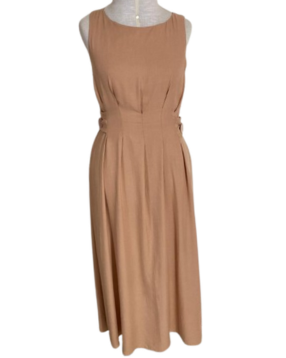 Vestido Pregas na Cintura