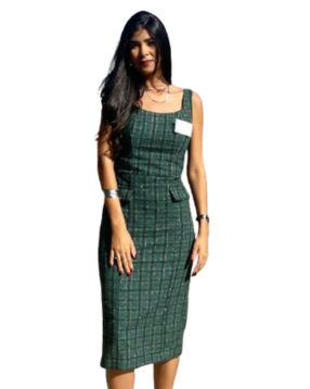 Vestido Tubinho Tweed